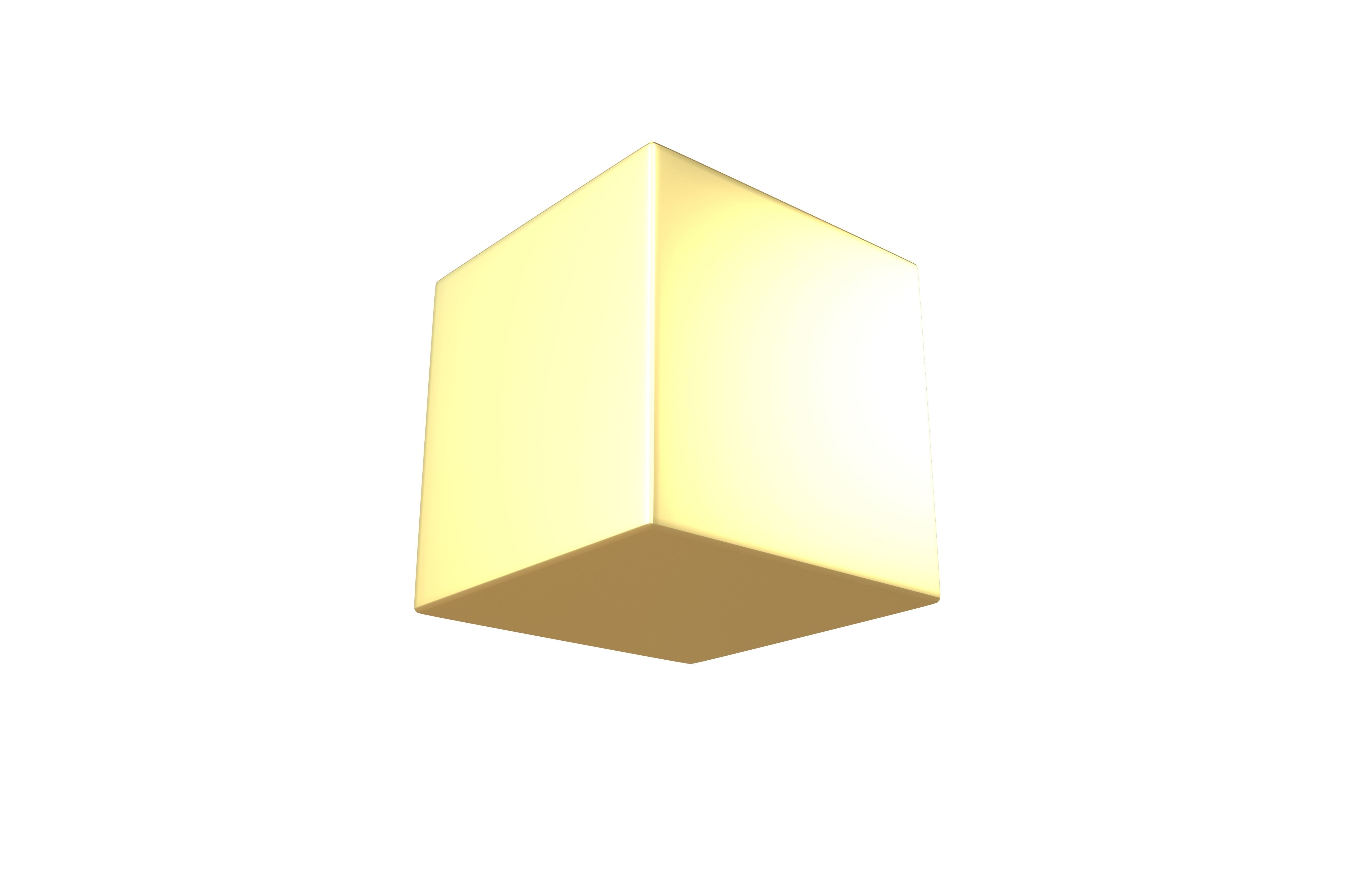 Cube Geometric Shape v1 001 Low-poly 3D model_3