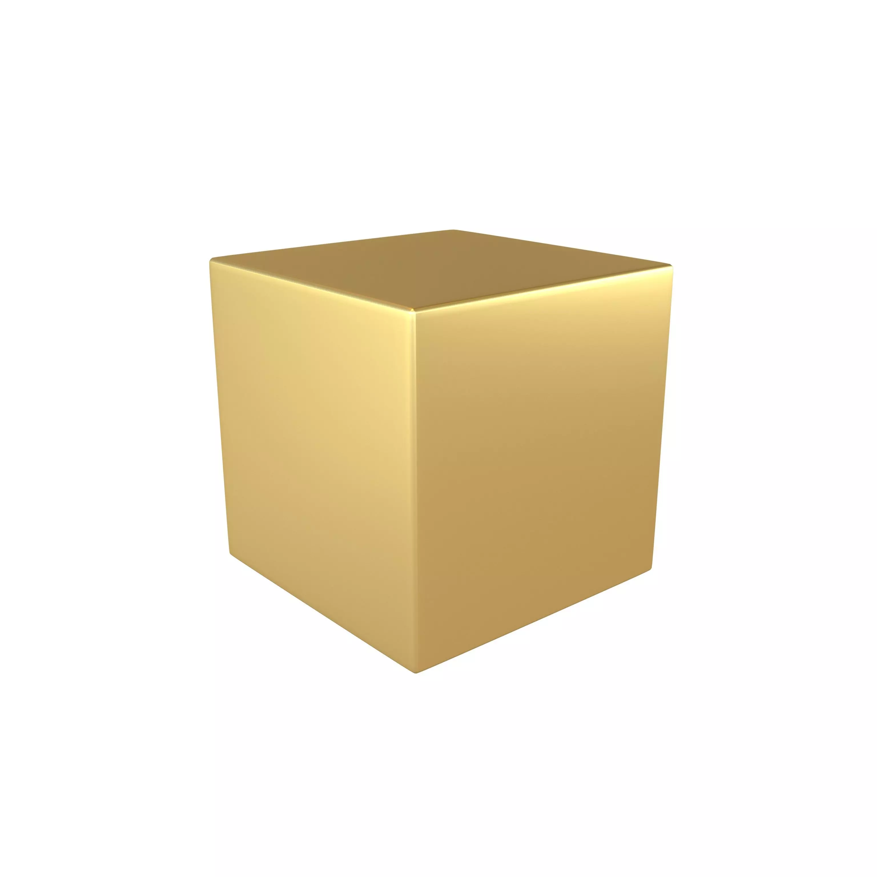 Cube Geometric Shape v1 001 Low-poly 3D model_0
