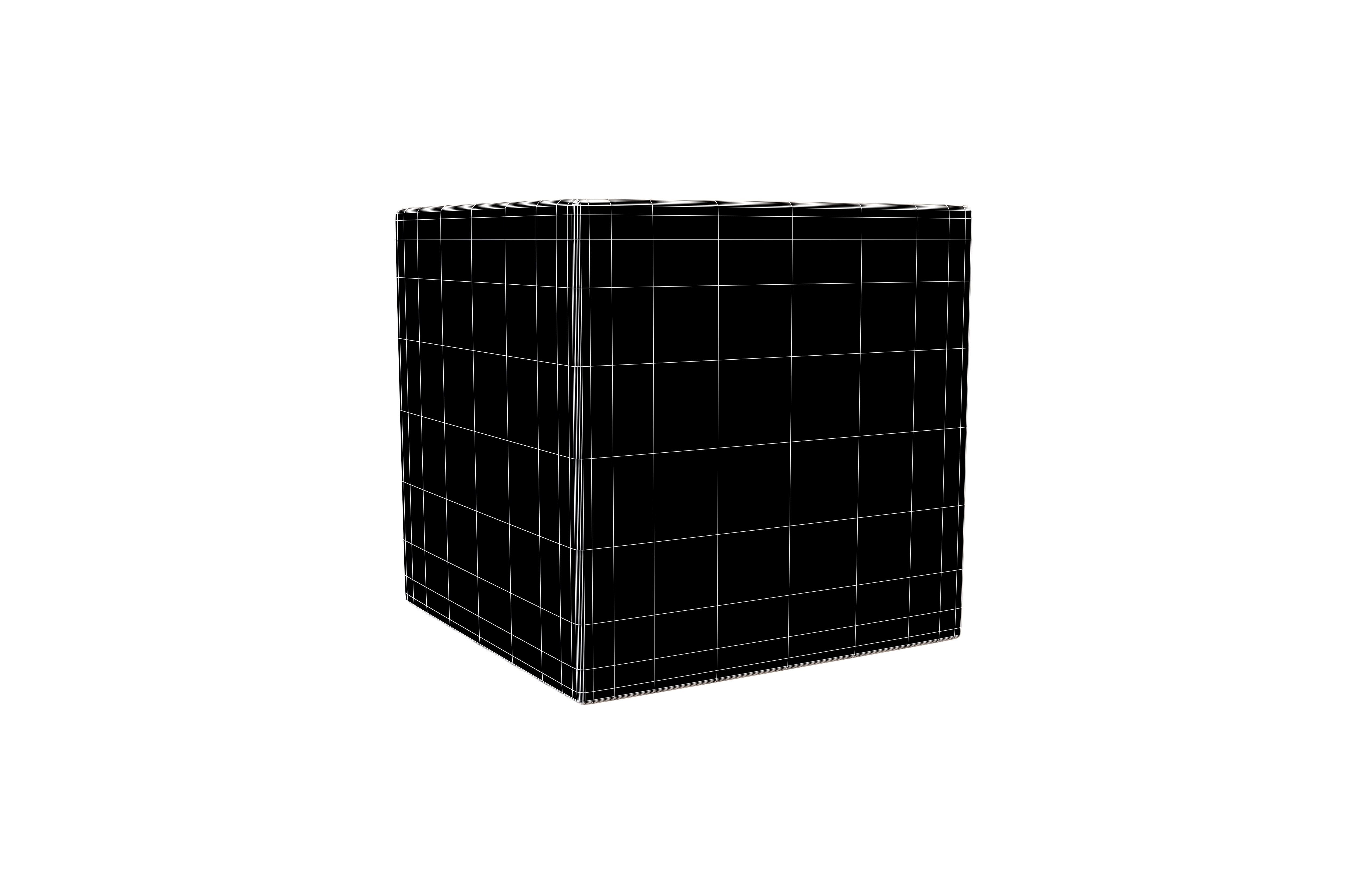 Cube Geometric Shape v1 001 Low-poly 3D model_4