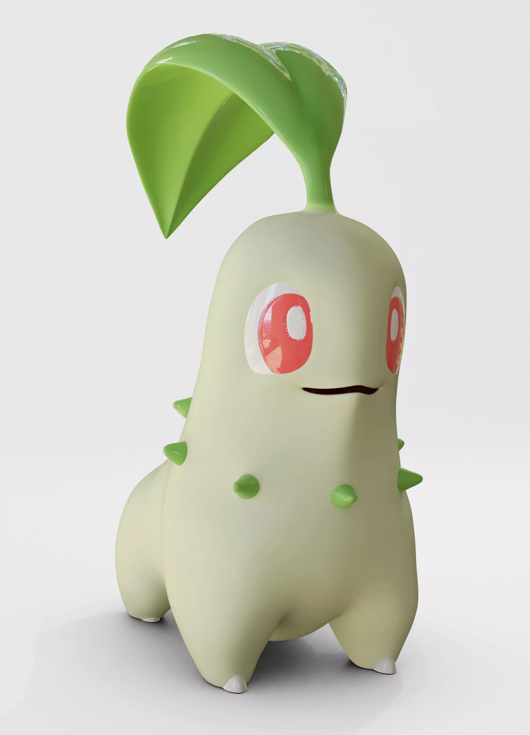 chikorita  3D print model_0