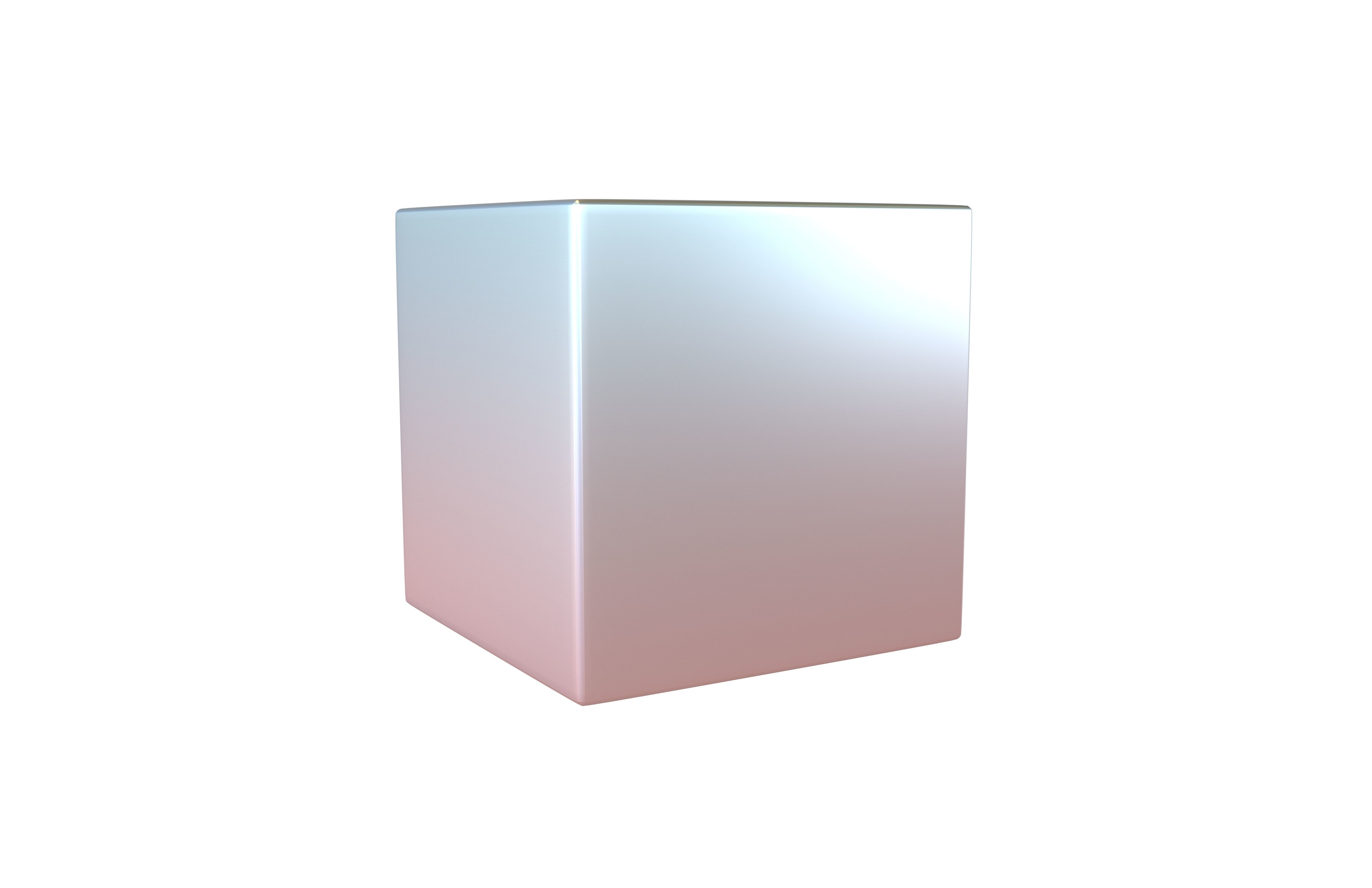 Cube Geometric Shape v1 003 Low-poly 3D model_1