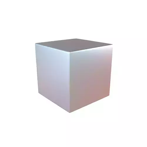 Cube Geometric Shape v1 004 Low-poly 3D model