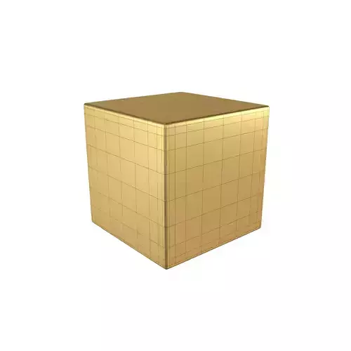 Cube Geometric Shape v1 005 Low-poly 3D model
