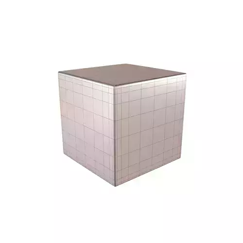 Cube Geometric Shape v1 006 Low-poly 3D model