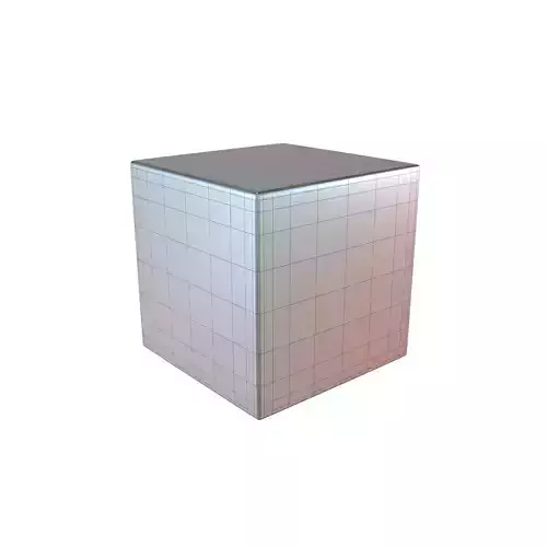 Cube Geometric Shape v1 008 Low-poly 3D model