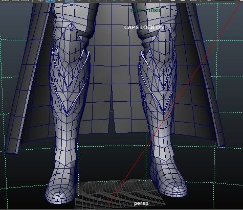 Vampire cloth Black Gabriel Low-poly 3D model_12