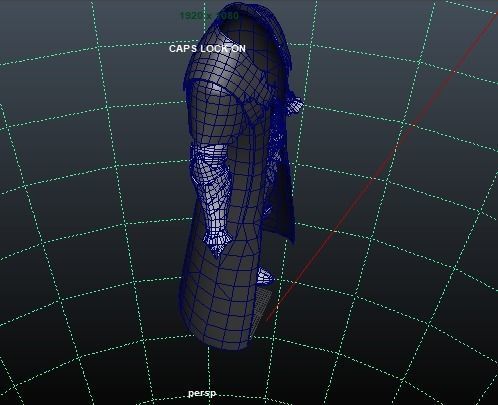 Vampire cloth Black Gabriel Low-poly 3D model_14