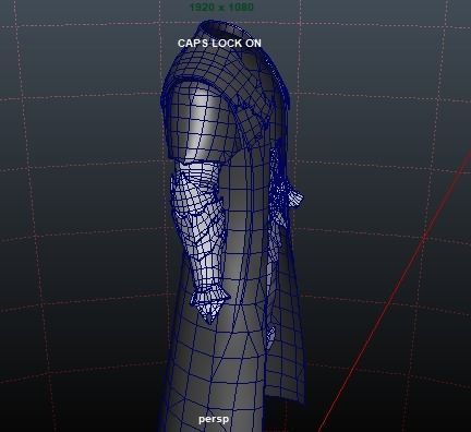 Vampire cloth Black Gabriel Low-poly 3D model_8