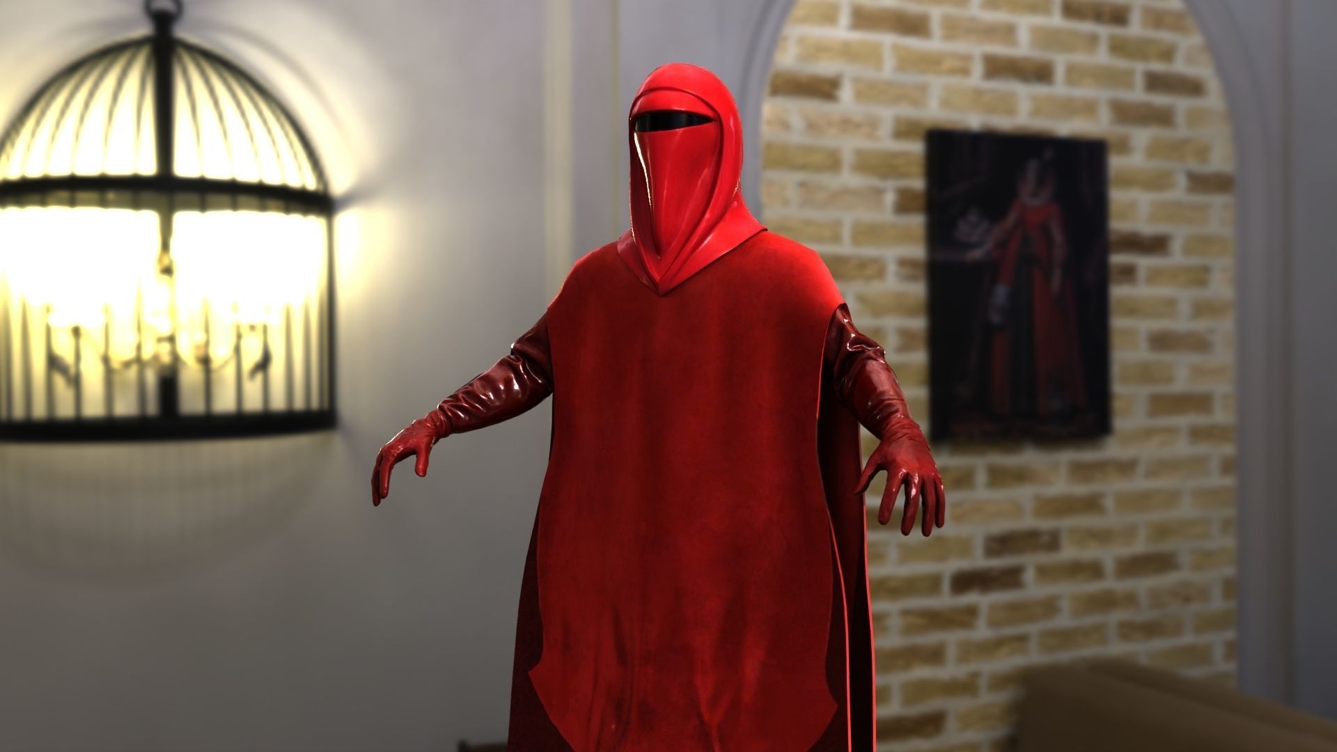 Guardian Imperial Soldier Low-poly 3D model_3
