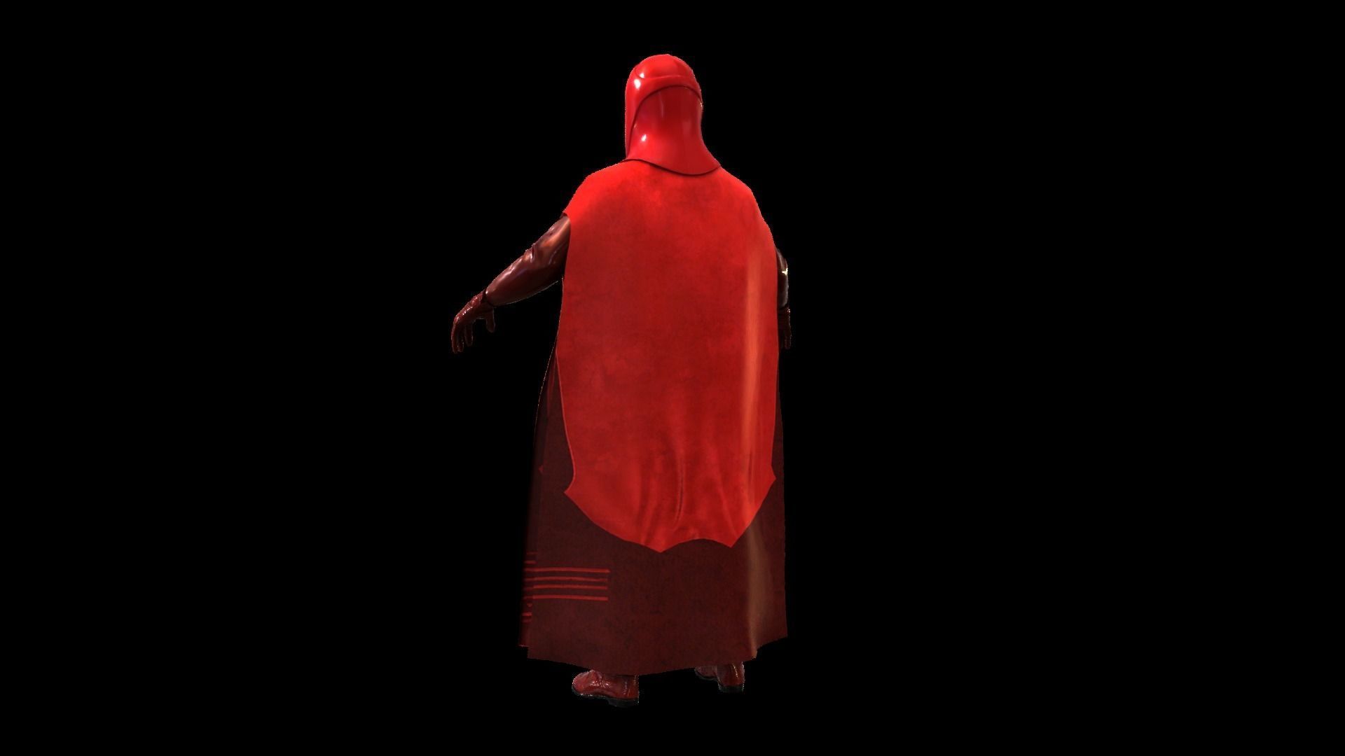 Guardian Imperial Soldier Low-poly 3D model_9