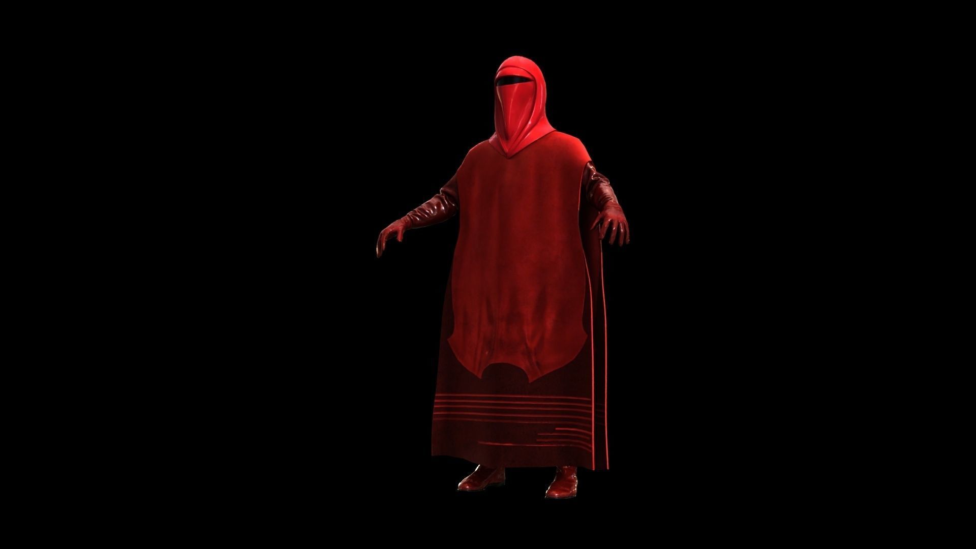 Guardian Imperial Soldier Low-poly 3D model_14