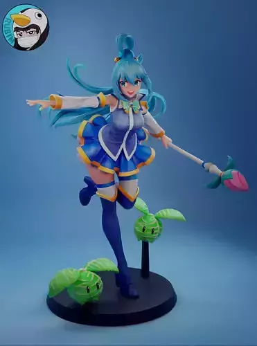 Konosuba Aqua  3D print model
