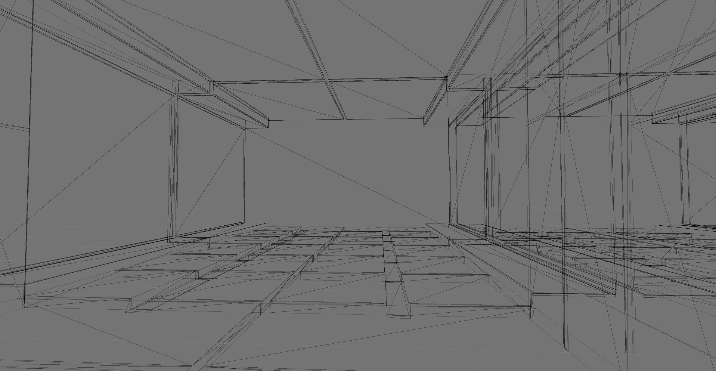 Corridor Tunnel Infinite Sci Fi Scene Model Unity Demo Scene Low-poly 3D model_8