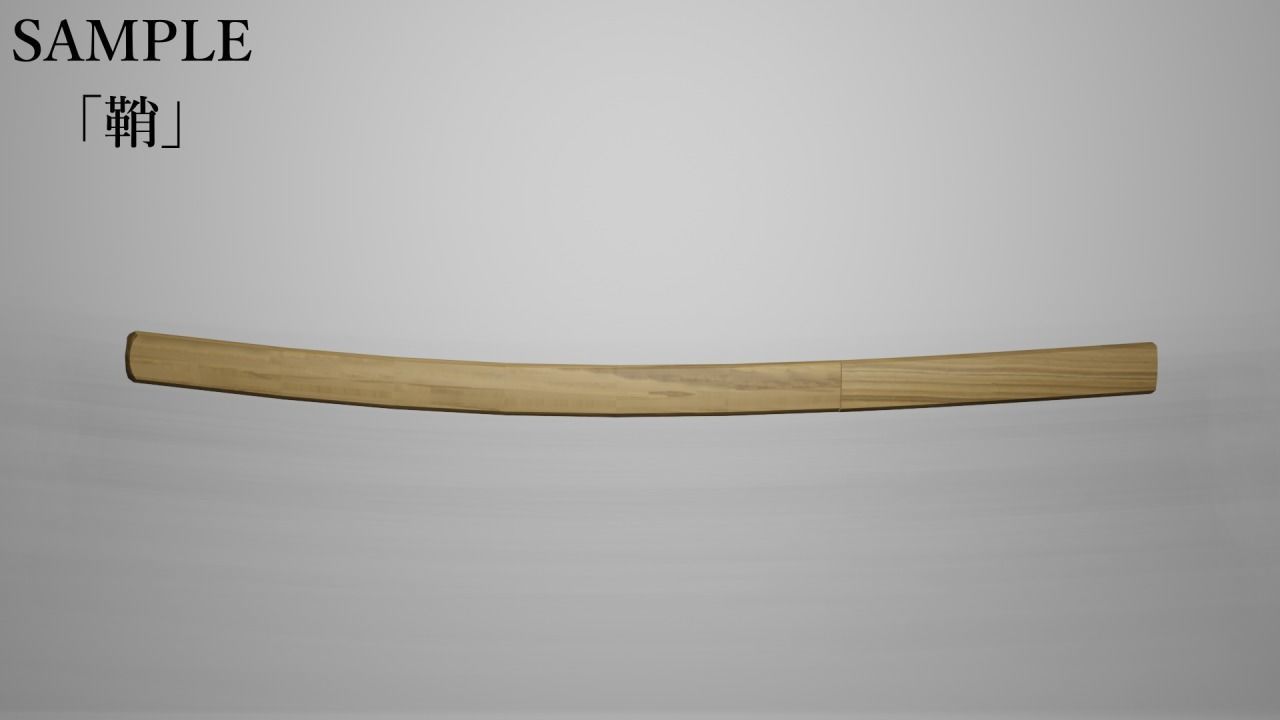 Tanto Short Katana for VRChat Low-poly 3D model_5