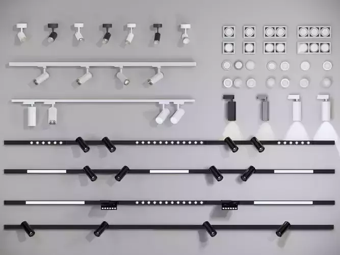 Modern downlights-spotlights-track lights