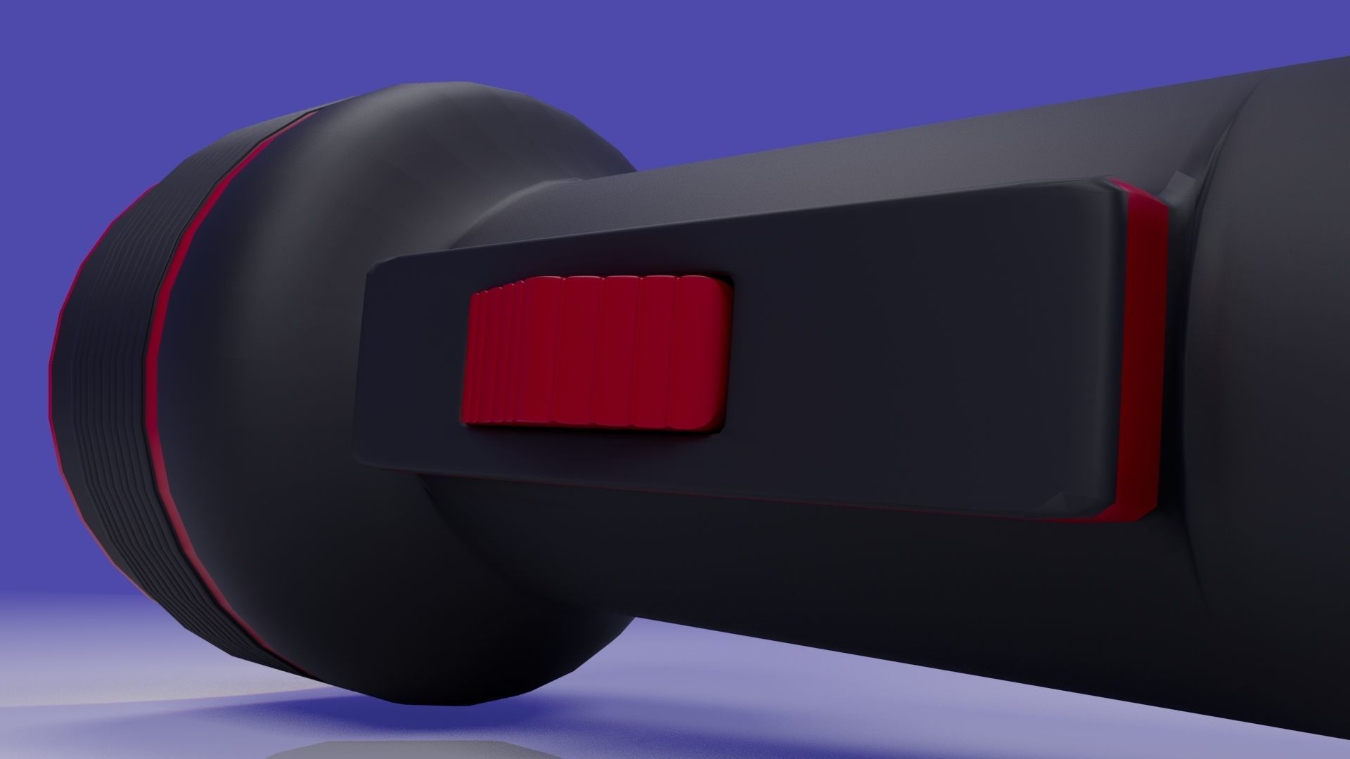 Torch Low-poly 3D model_6