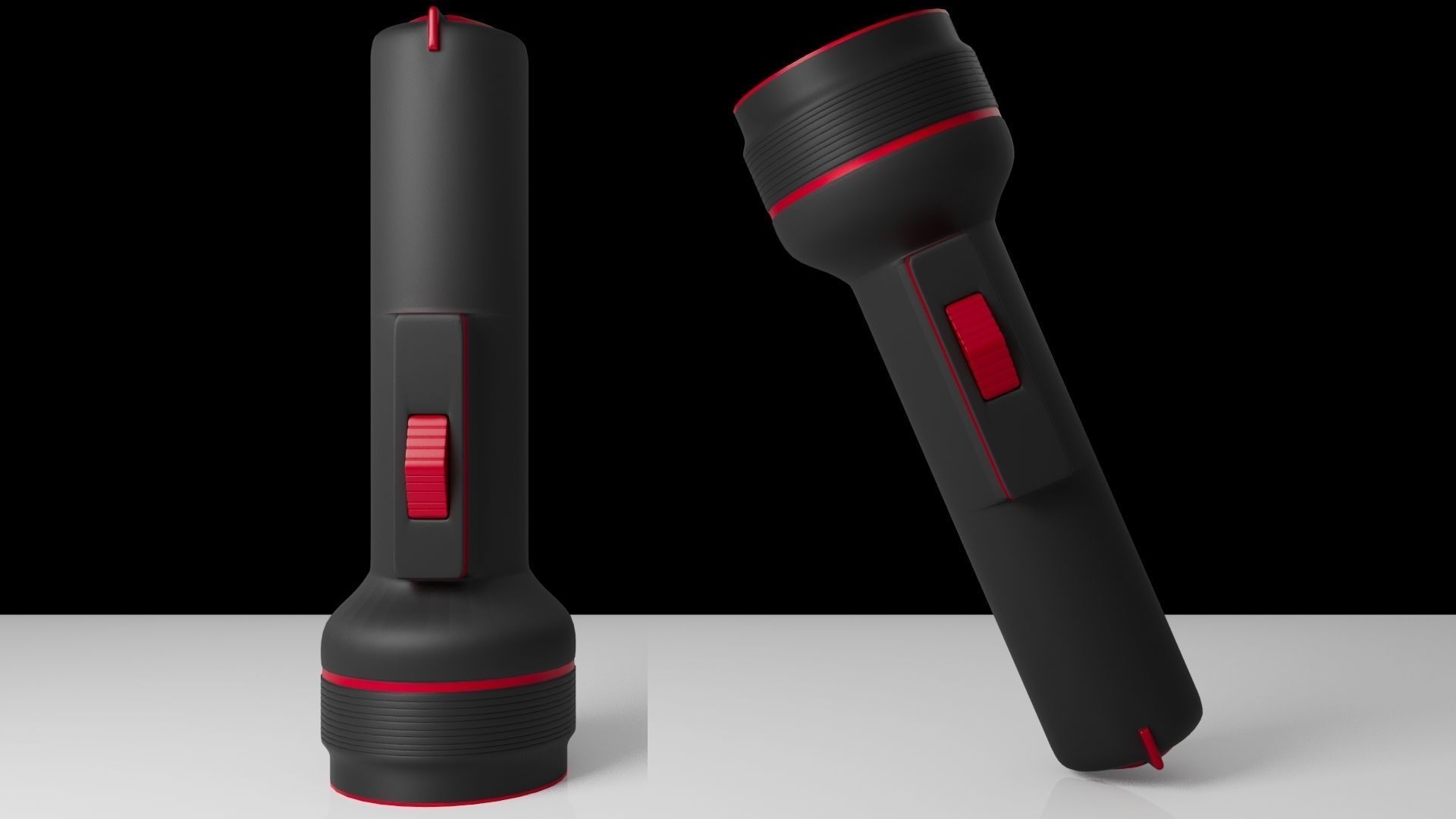 Torch Low-poly 3D model_4