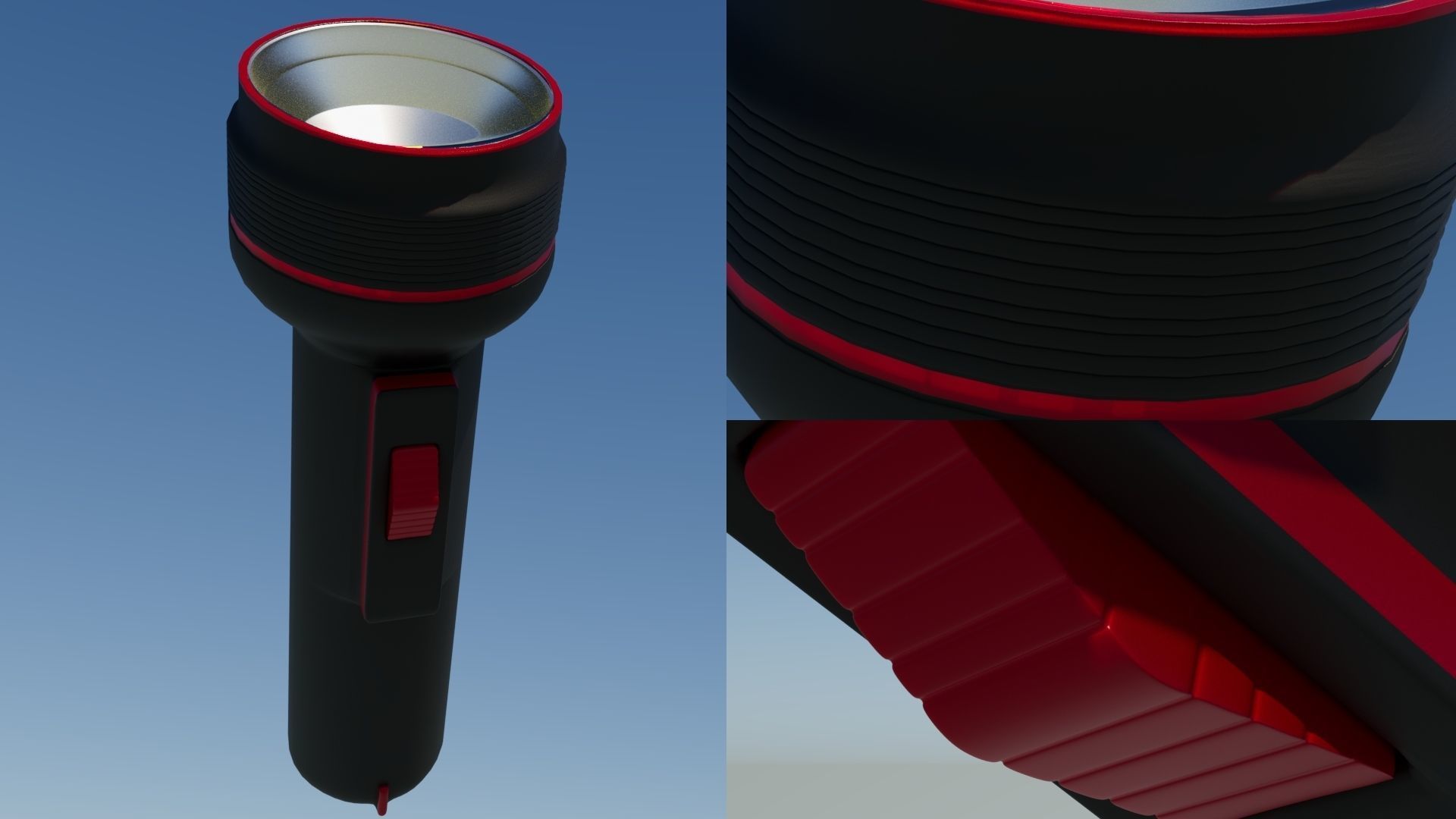 Torch Low-poly 3D model_9