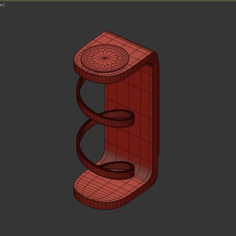 Swirl Integrated LED Outdoor Wall Light 3D model_4