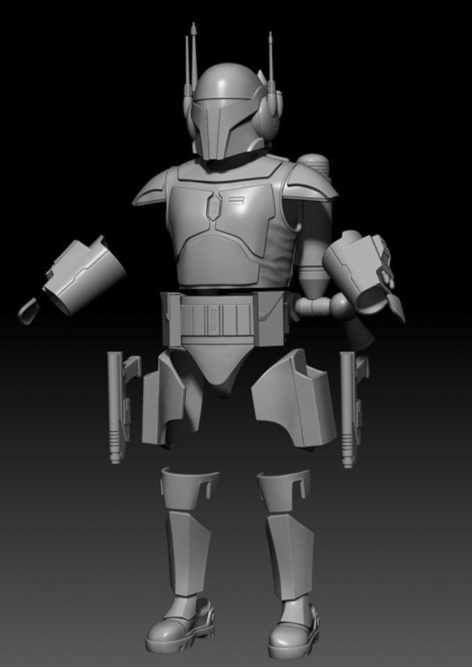 Pre Vizsla Full Size Wearable Armor 3D printing STL Files 3D print model_3