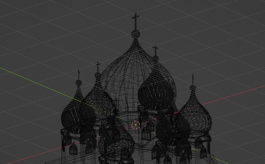 Onion Dome Low-poly 3D model_3