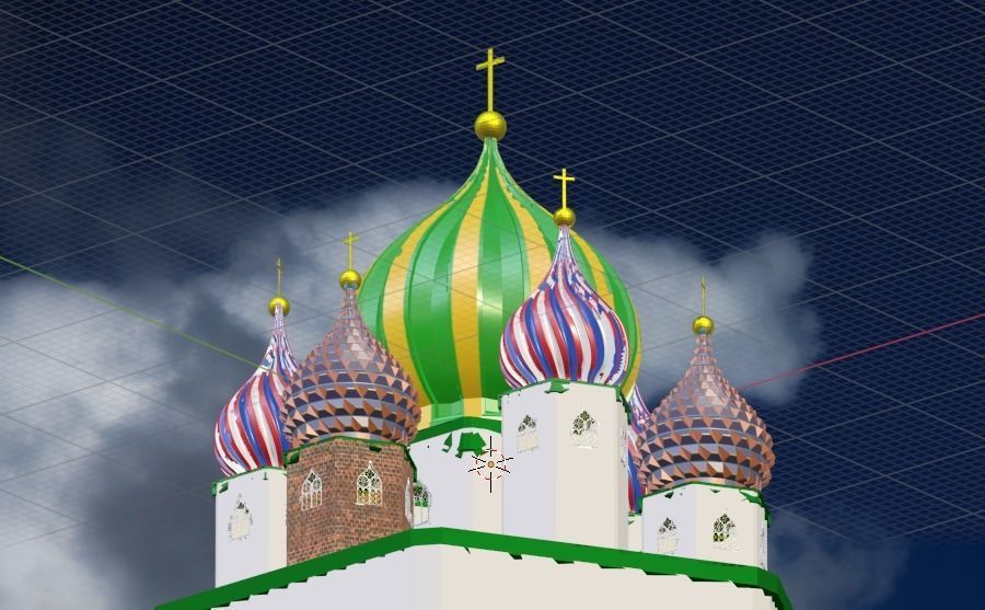 Onion Dome Low-poly 3D model_4