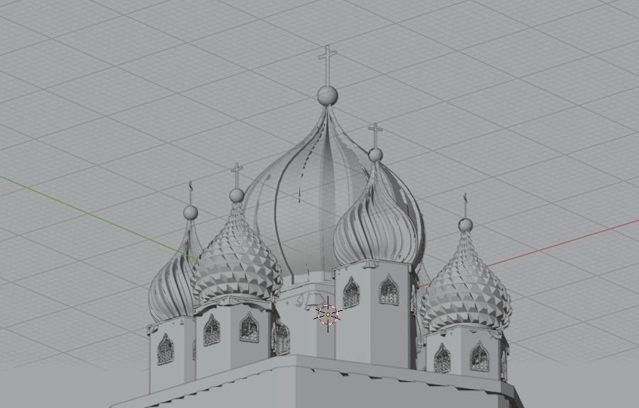 Onion Dome Low-poly 3D model_2