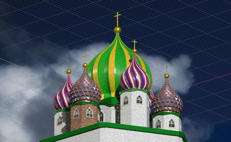 Onion Dome Low-poly 3D model_1
