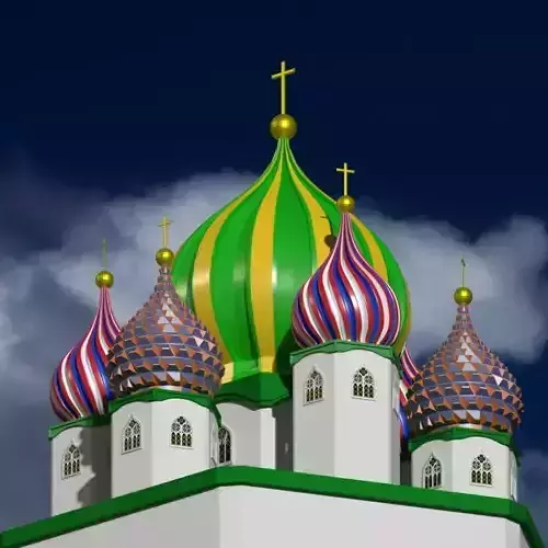 Onion Dome Low-poly 3D model