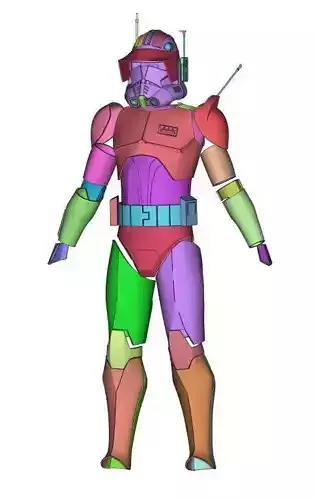 Bad Batch Imperial Cody Full Size Wearable Armor 3D Print Files