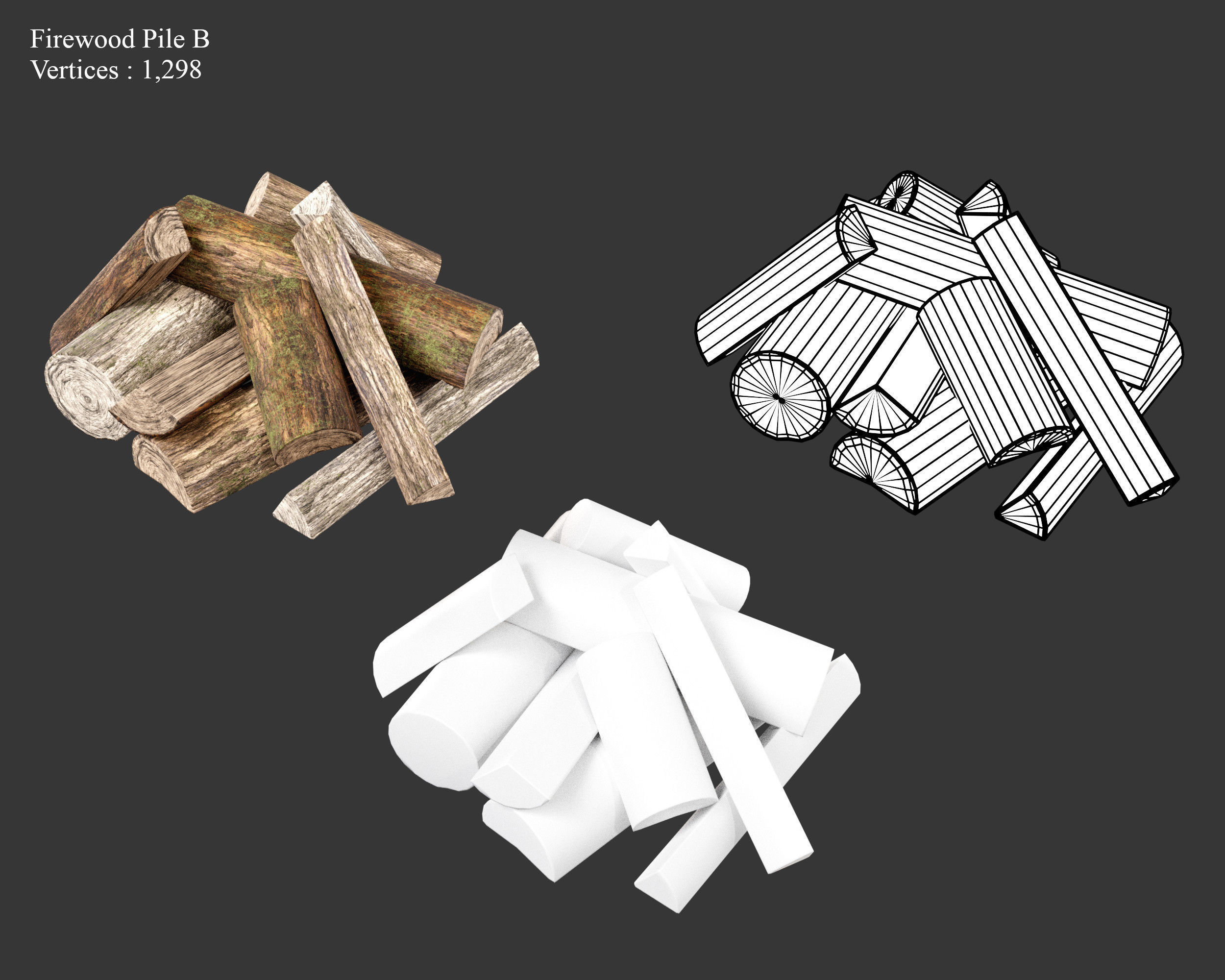 Medieval Collection Camp Fire Wood Set _12