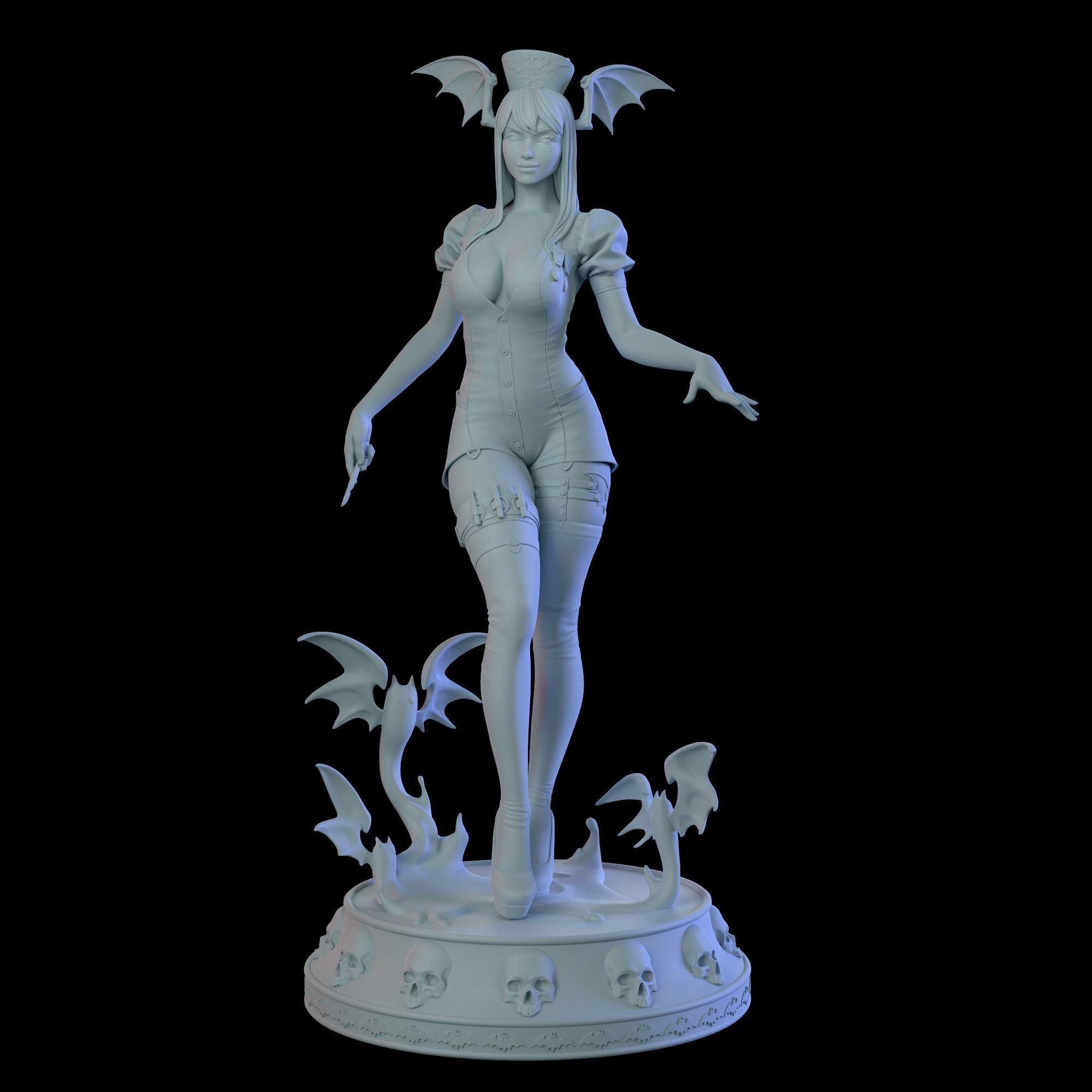 Nurse Morrigan Aensland 3D print model_10