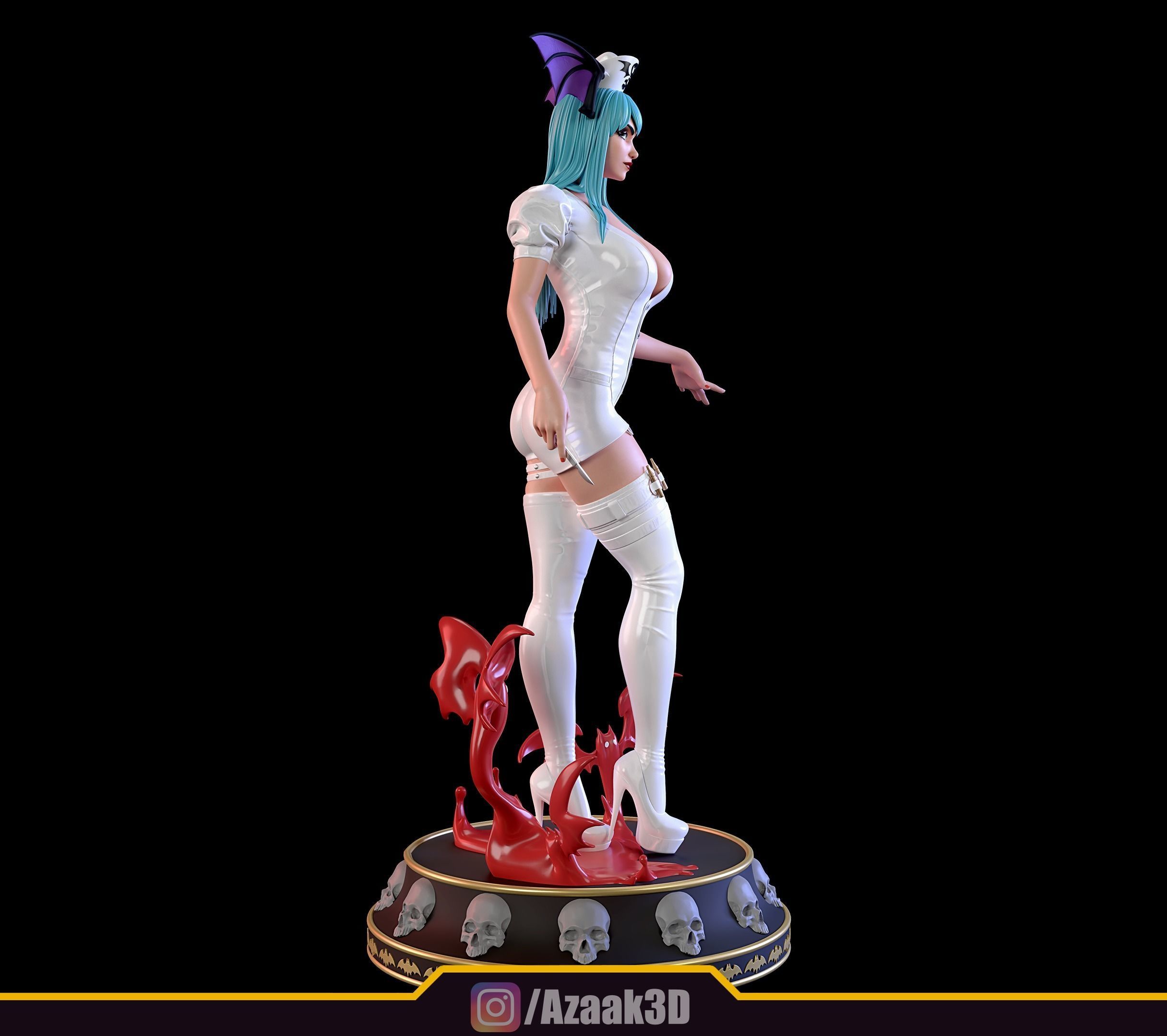 Nurse Morrigan Aensland 3D print model_7