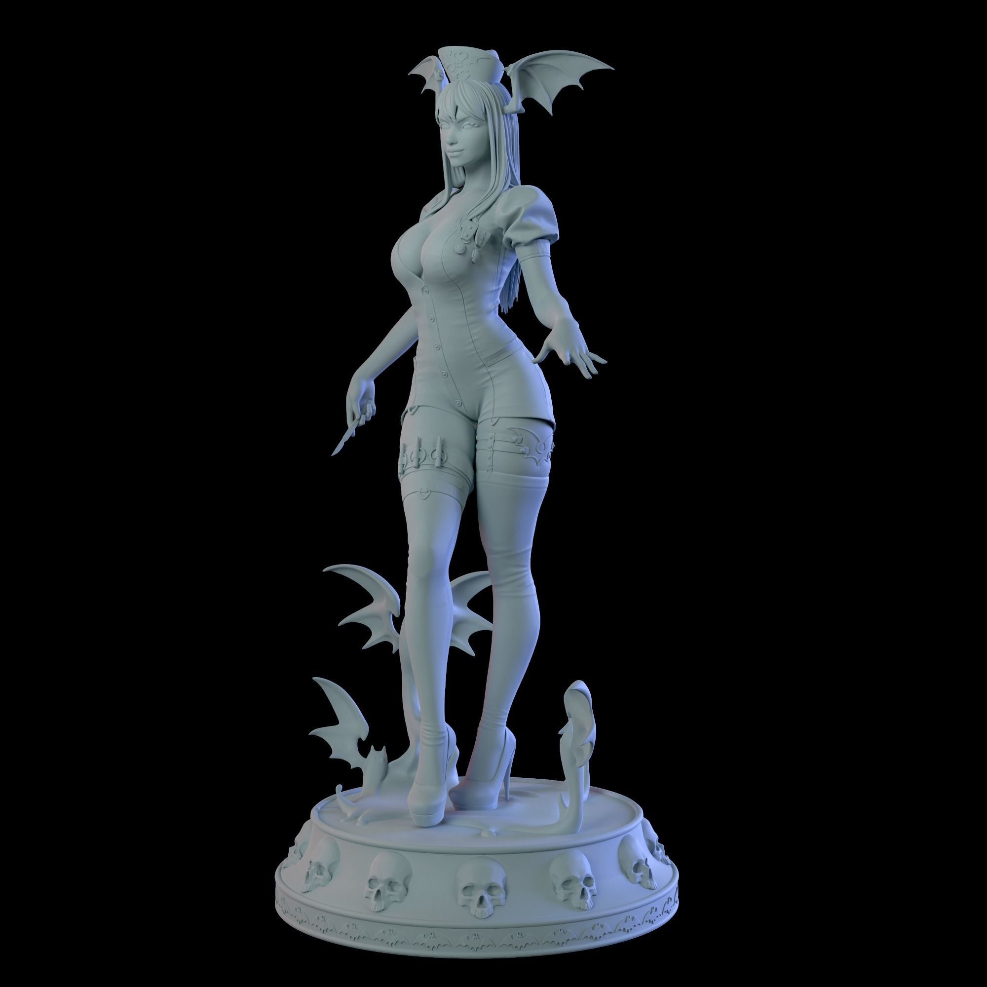 Nurse Morrigan Aensland 3D print model_29