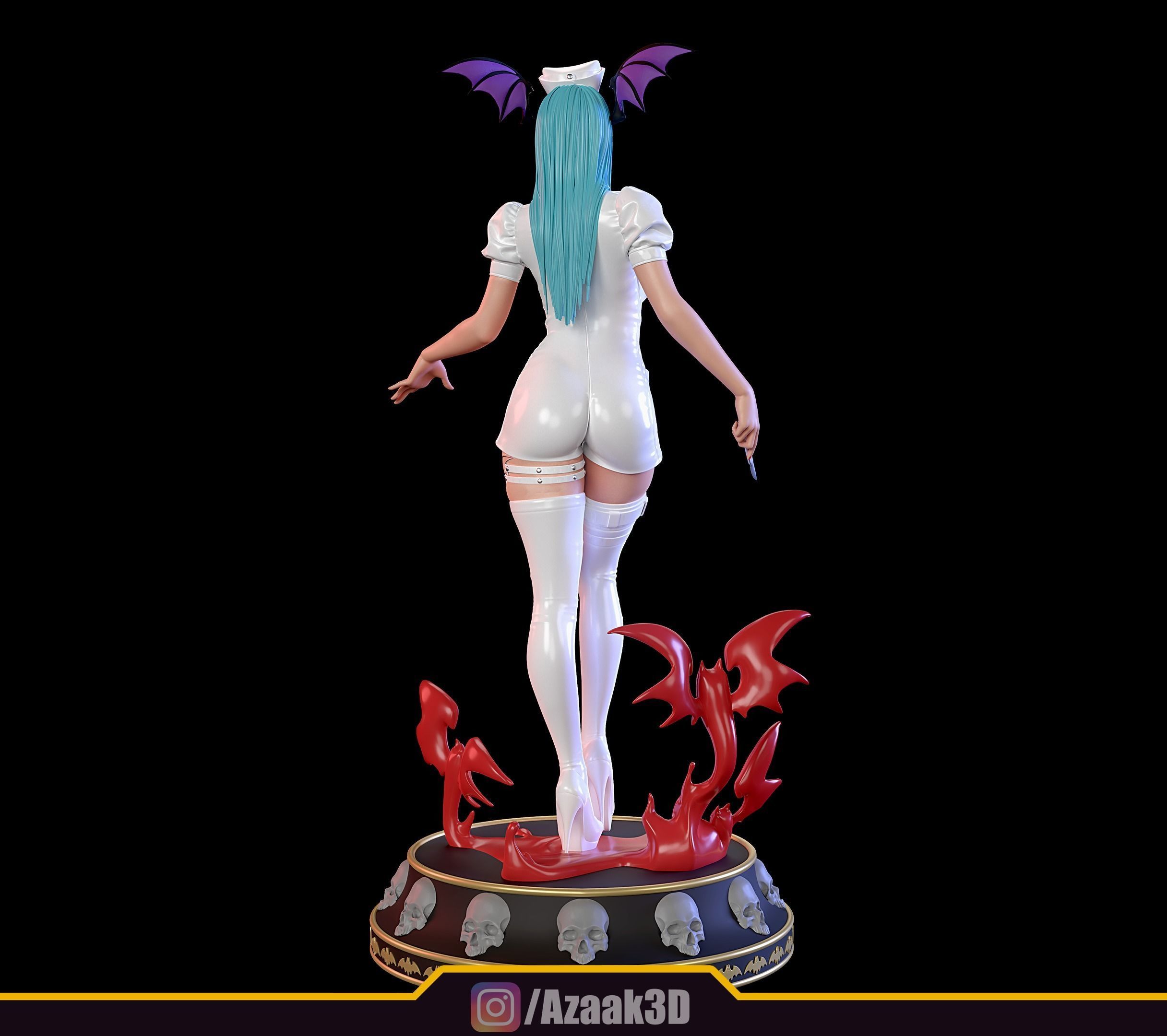 Nurse Morrigan Aensland 3D print model_8