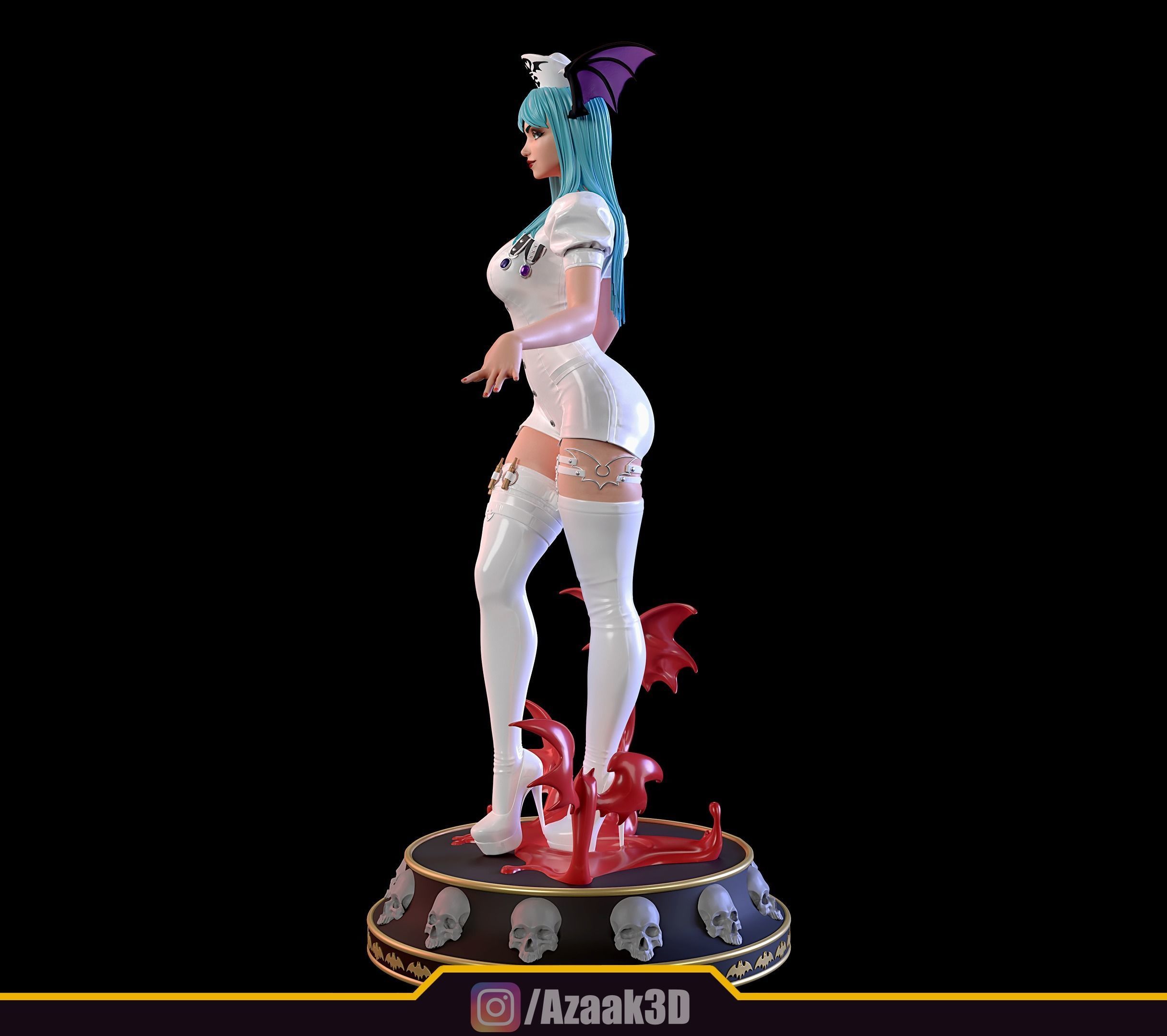 Nurse Morrigan Aensland 3D print model_5