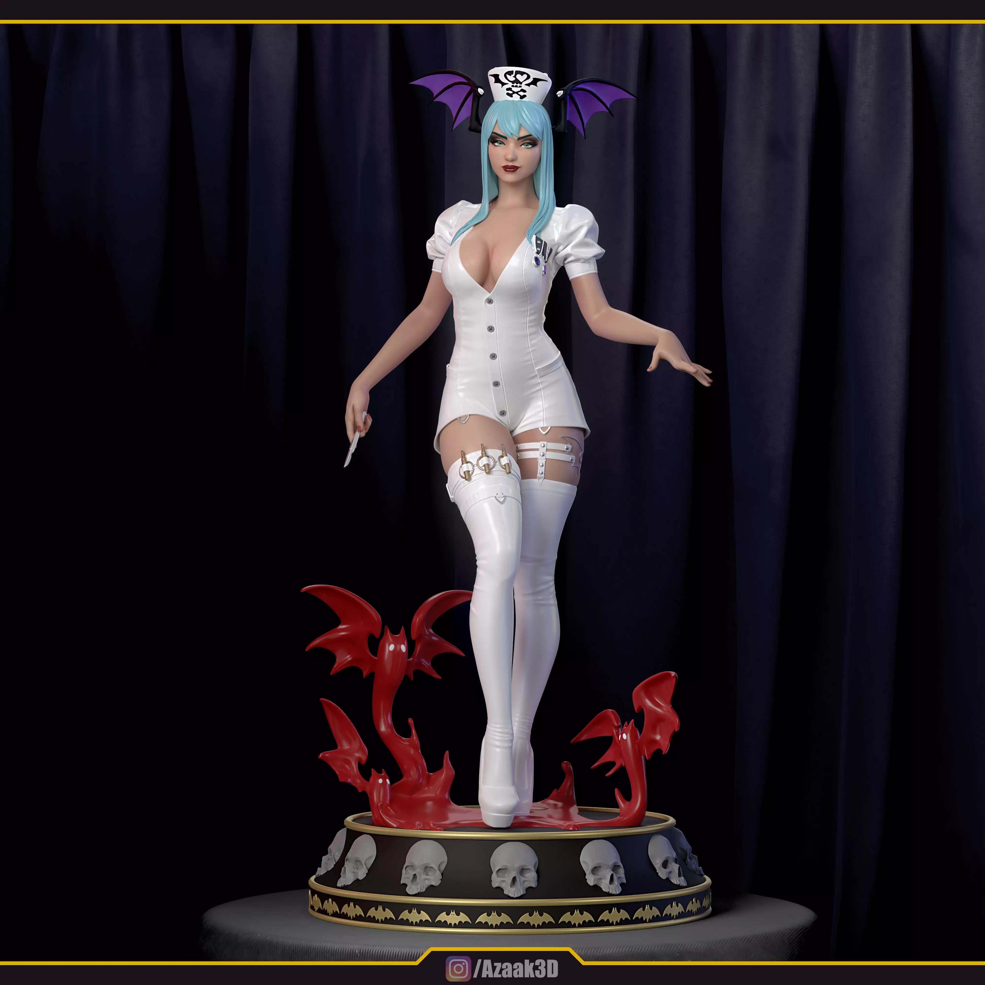 Nurse Morrigan Aensland 3D print model_0