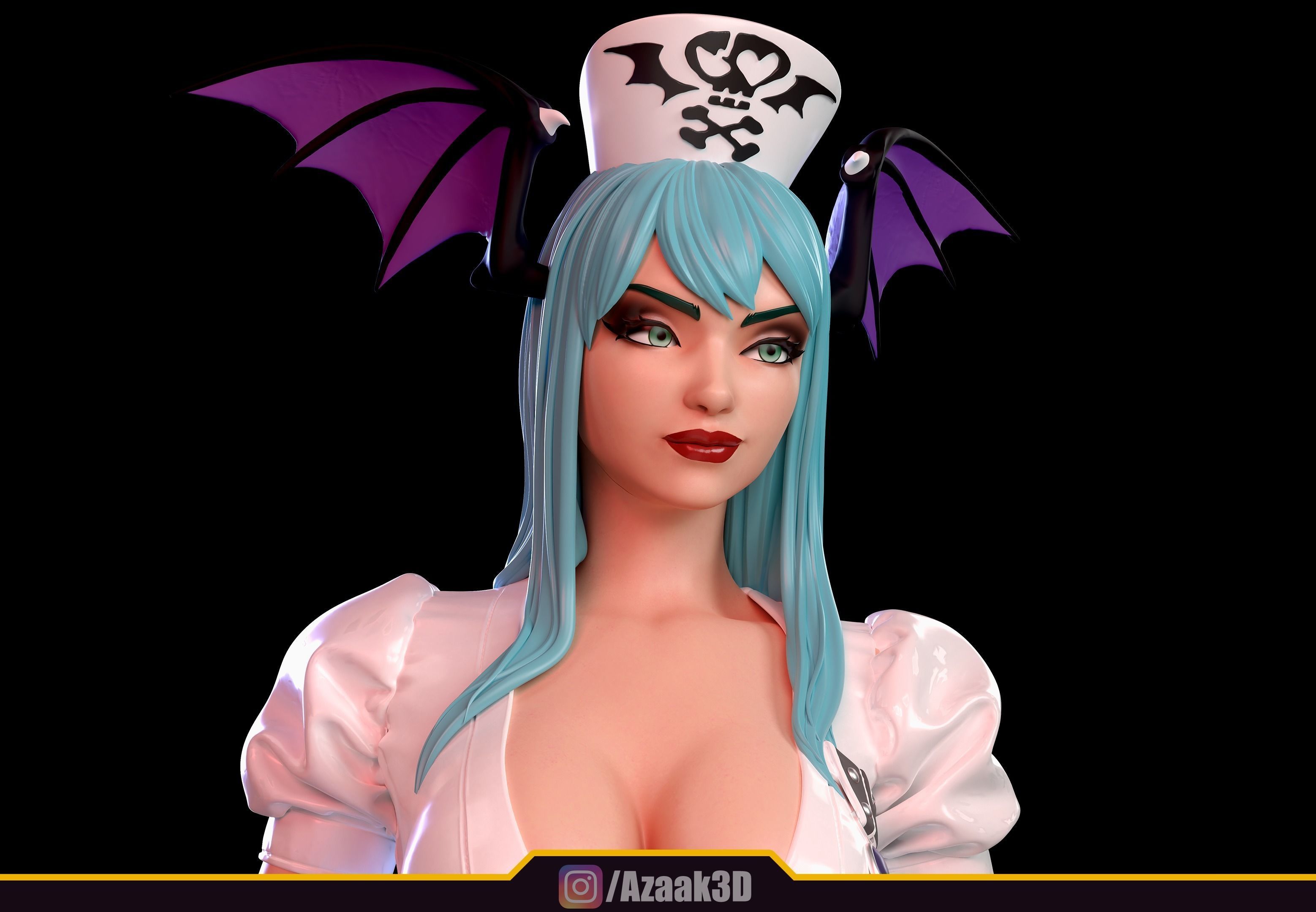 Nurse Morrigan Aensland 3D print model_3