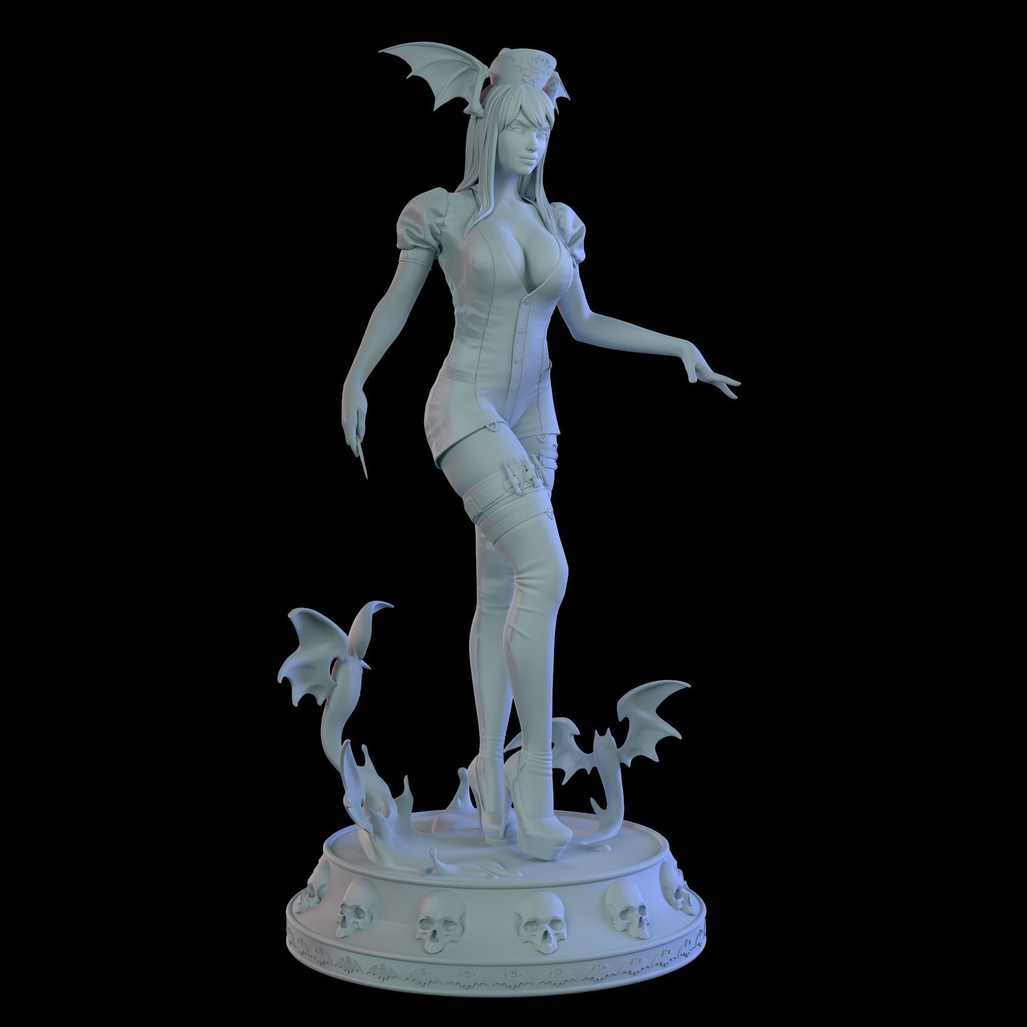 Nurse Morrigan Aensland 3D print model_14