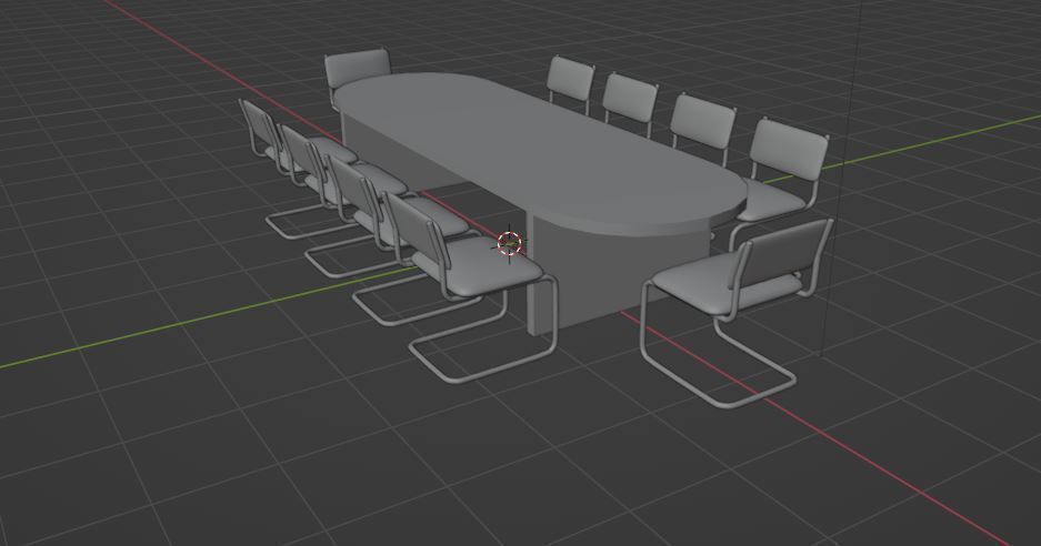 table model Low-poly 3D model_9