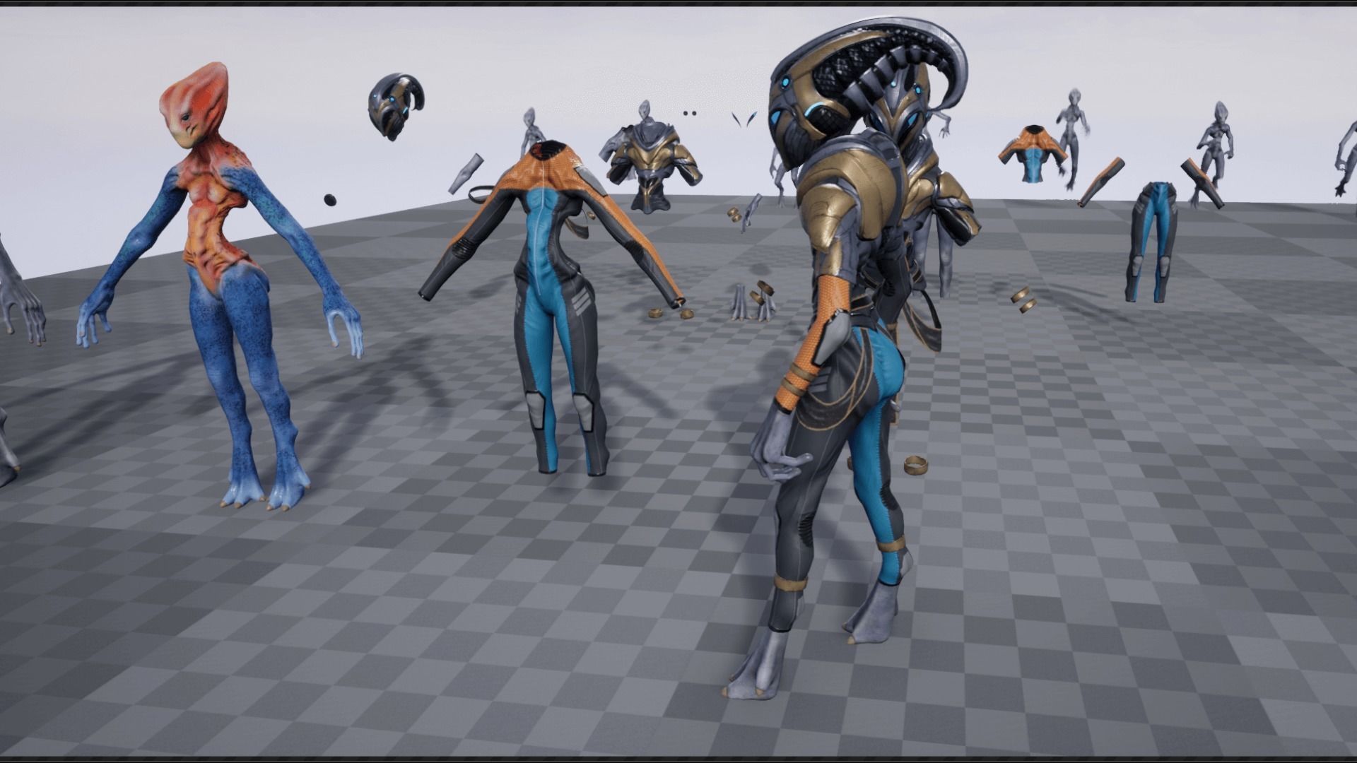 Alien Striscils Low-poly 3D model_25