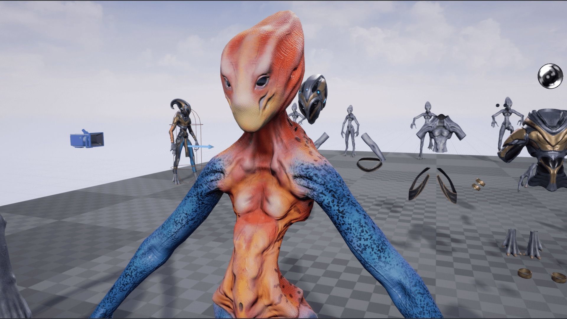 Alien Striscils Low-poly 3D model_27