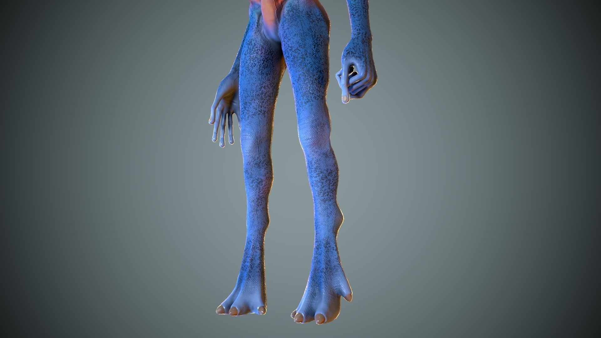 Alien Striscils Low-poly 3D model_12