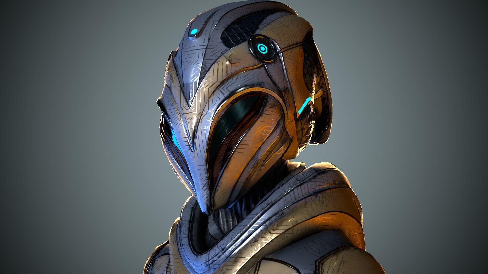 Alien Striscils Low-poly 3D model_20