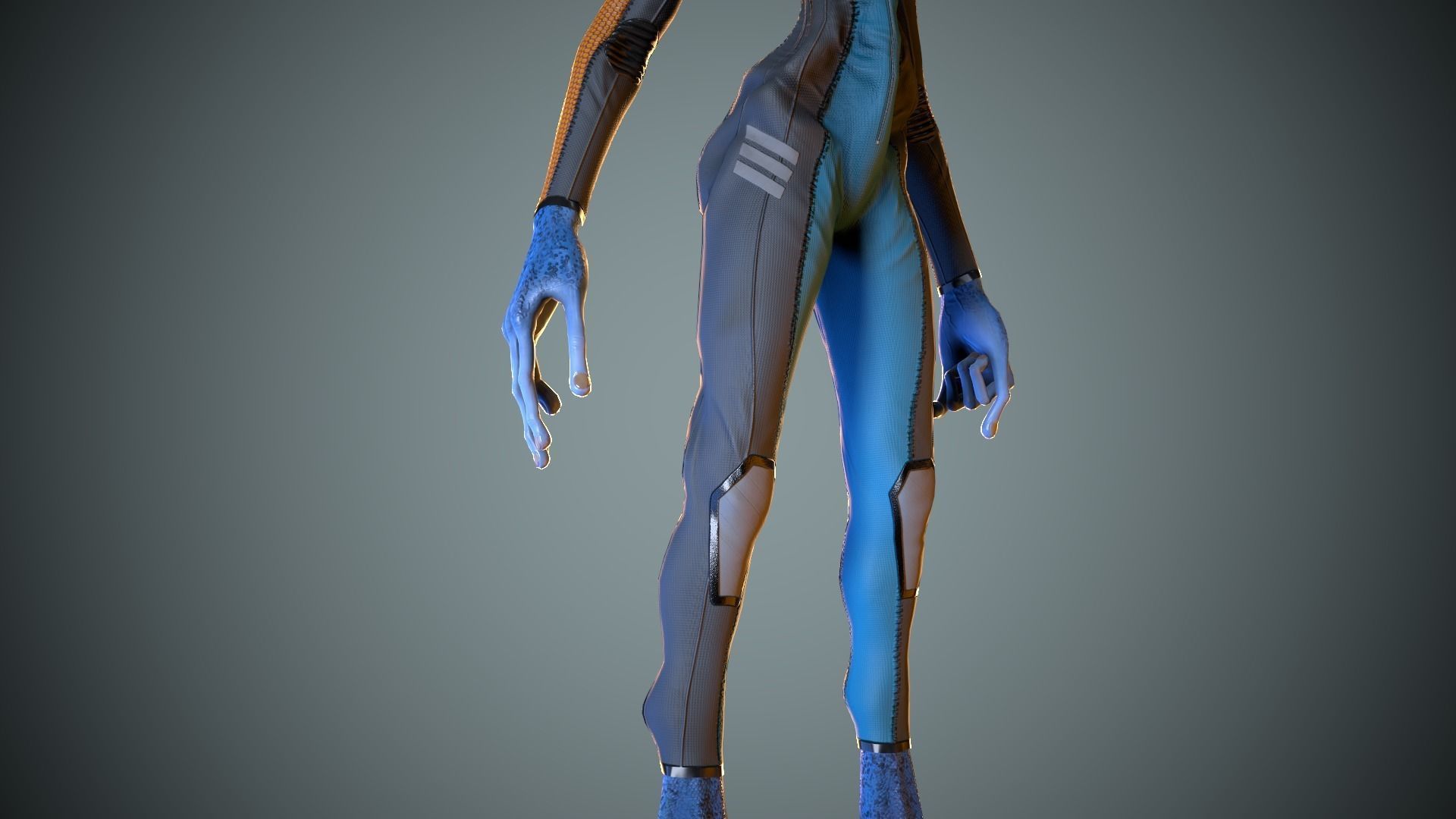 Alien Striscils Low-poly 3D model_17