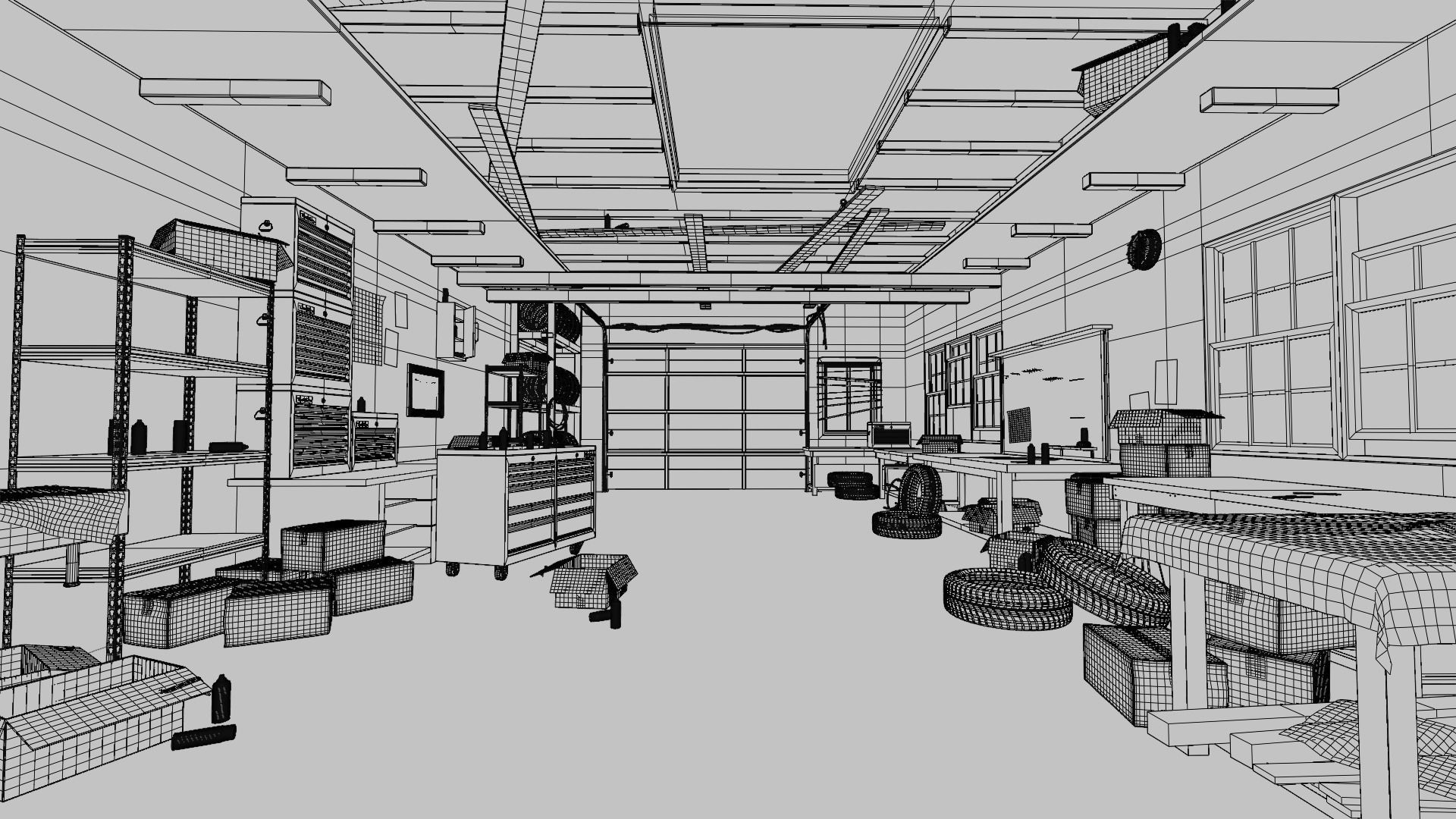 Abandoned Garage 3D model_8