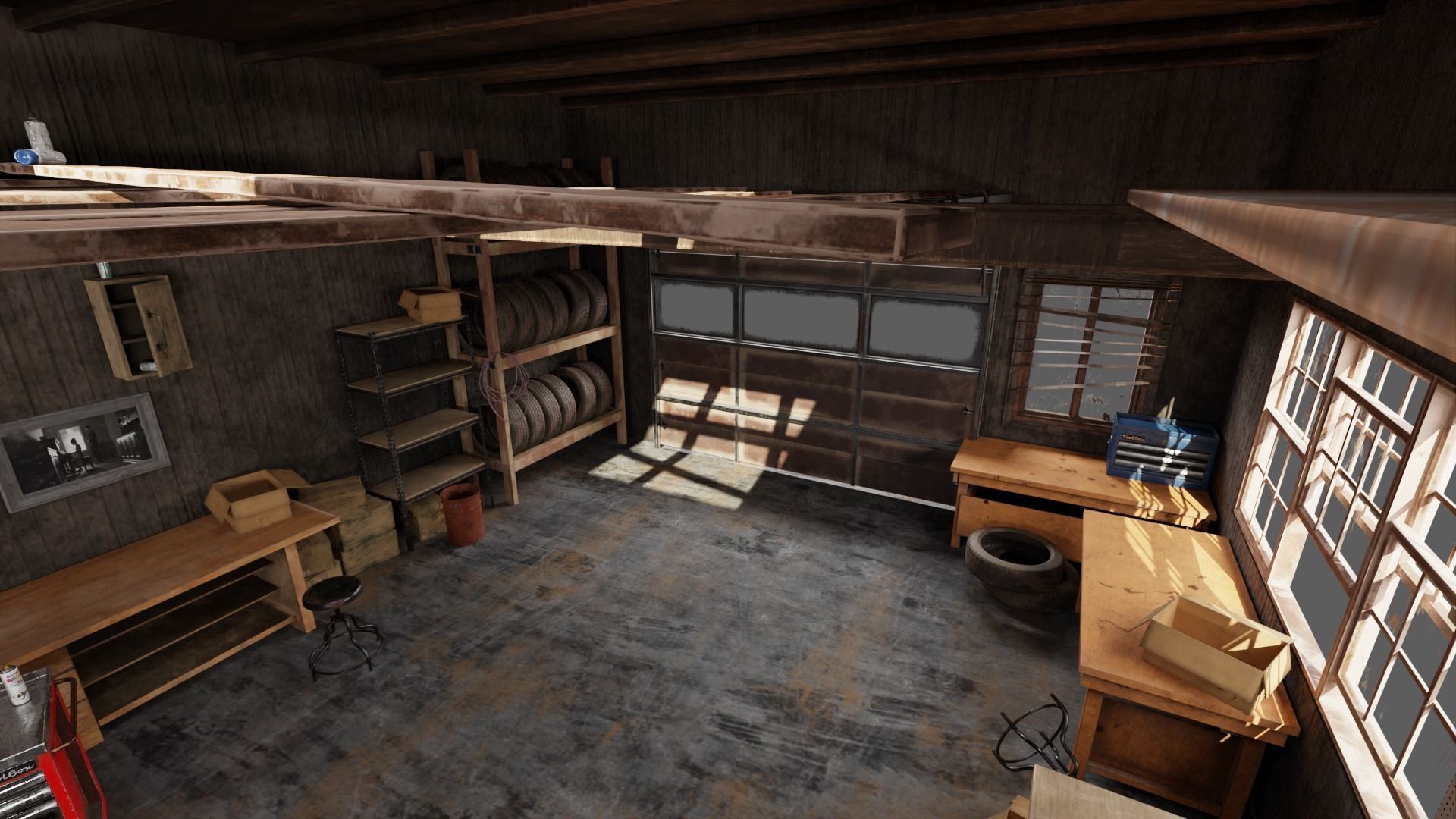 Abandoned Garage 3D model_3