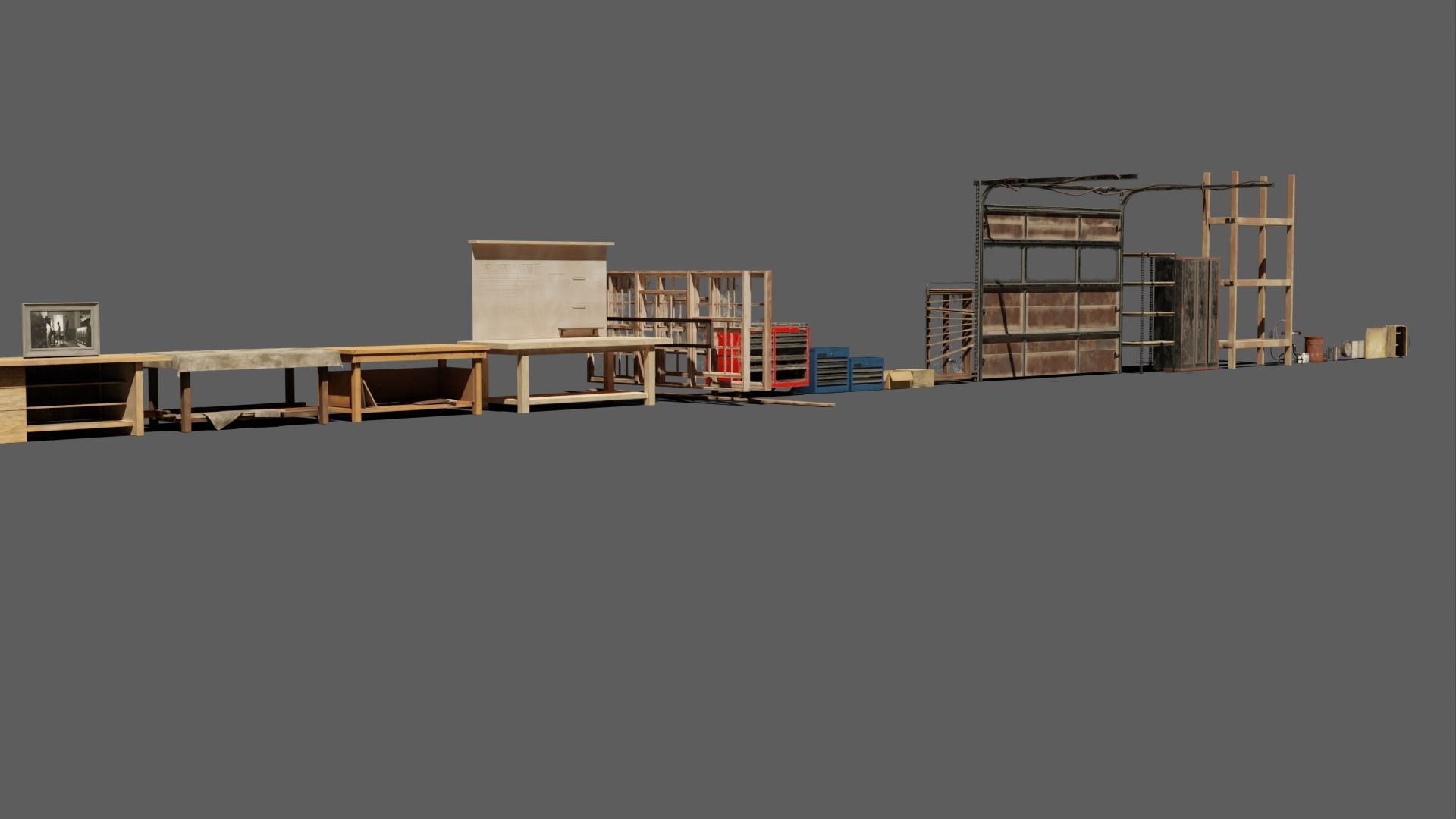 Abandoned Garage 3D model_5