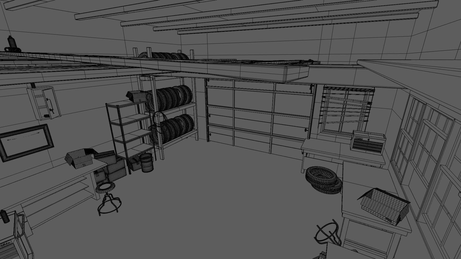 Abandoned Garage 3D model_9