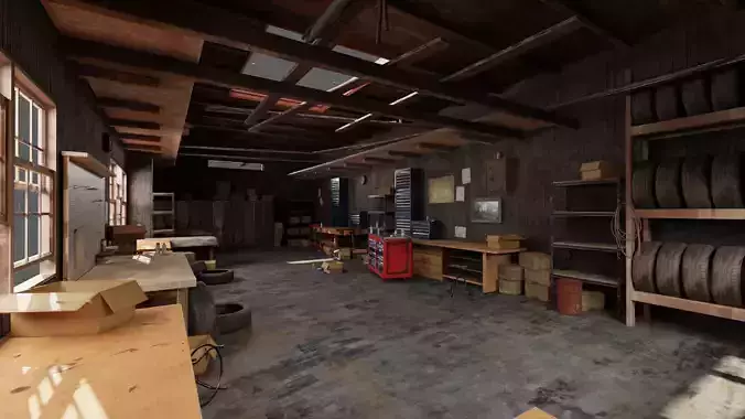 Abandoned Garage 3D model
